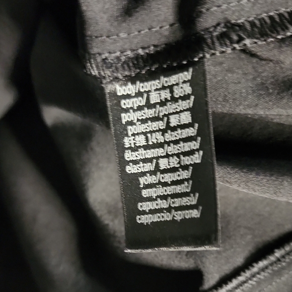 Women's Black and Silver Hoodie Jacket - Picture 4 of 5